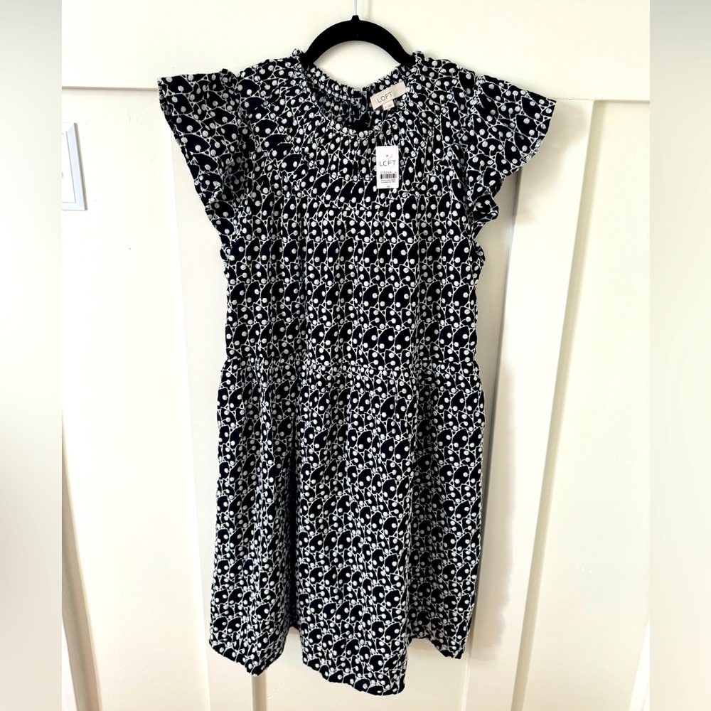 LOFT Black & White Dress | NWT